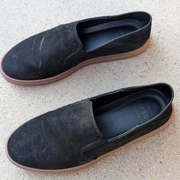 GREATS men's size 10 black suede slip-ons: "The Reign" - Picture 4 of 5